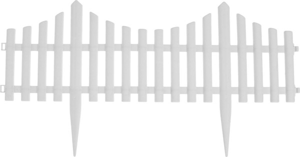 Изображение товара Изгородь декоративная GREENGO 30x300см 5 секций (белый)