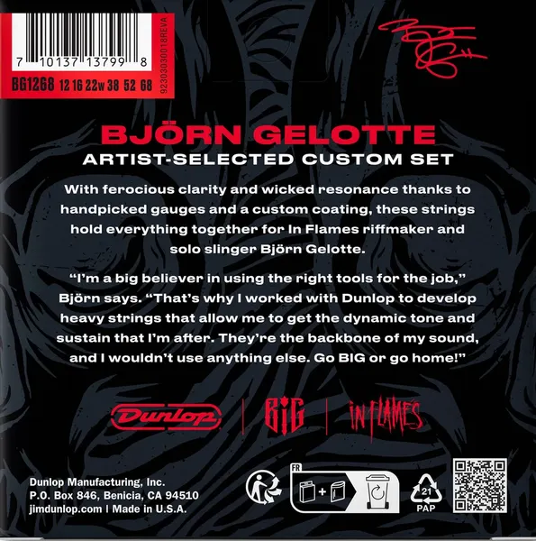 Изображение товара Струны для электрогитары Dunlop Manufacturing BIG1268