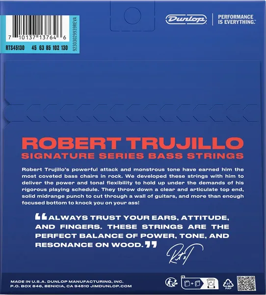 Изображение товара Струны для бас-гитары Dunlop Manufacturing RTS45130
