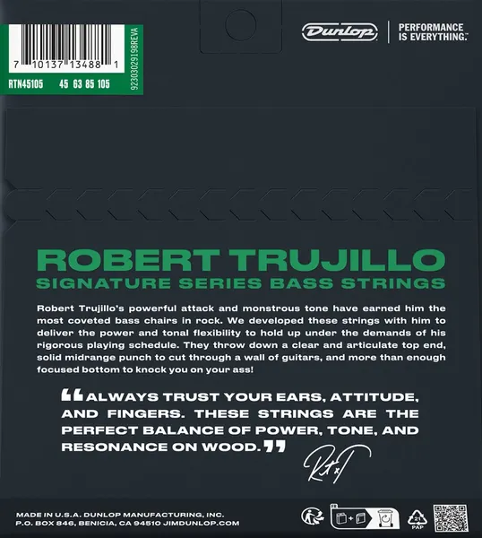Изображение товара Струны для бас-гитары Dunlop Manufacturing RTN45105