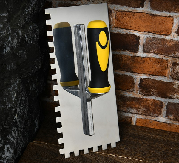 Изображение товара Гладилка Deli YS EDL509320 нержавеющая (280x130мм, желтый/черный)