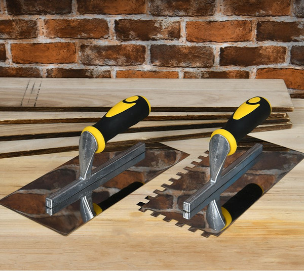 Изображение товара Гладилка Deli YS EDL509320 нержавеющая (280x130мм, желтый/черный)