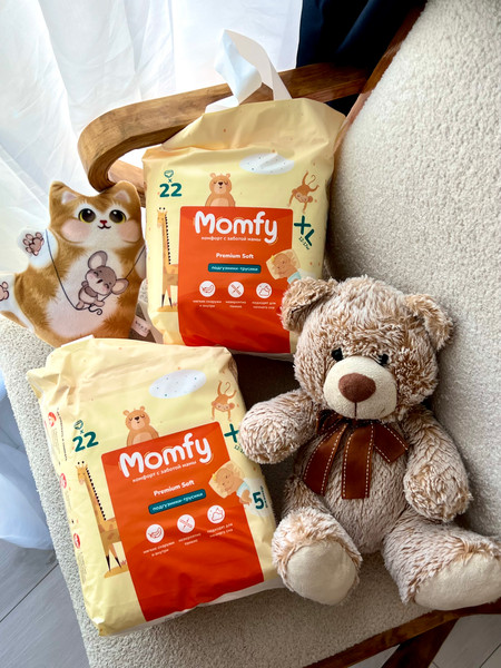 Изображение товара Подгузники-трусики детские Momfy 5 размер XL (2x22шт)