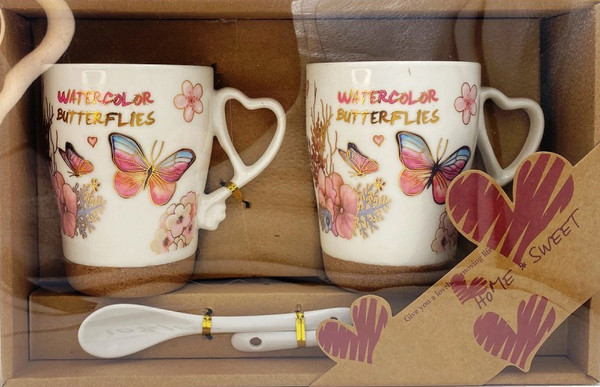 Изображение товара Набор кружек с ложками DomiNado XF-208