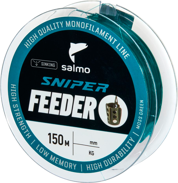 Изображение товара Леска монофильная Salmo Sniper Feeder Moss Green 150/023 / 4020-023