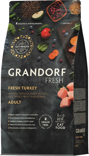 Изображение товара Сухой корм для кошек Grandorf Adult Fresh Turkey&Sweet Potato (2кг)