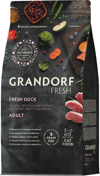 Изображение товара Сухой корм для кошек Grandorf Adult Fresh Duck&Sweet Potato (2кг)