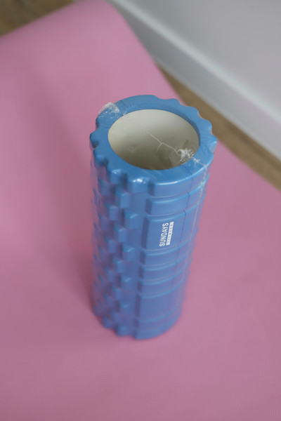 Изображение товара Набор для фитнеса Sundays Fitness Валик IR97435B + Коврик IR97506 (голубой, серый)