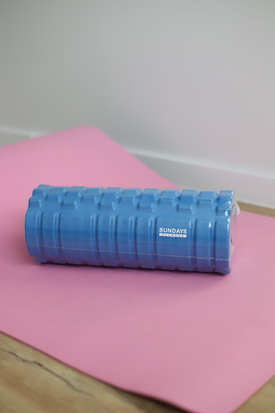 Изображение товара Набор для фитнеса Sundays Fitness Валик IR97435B + Коврик IR97506 (голубой, серый)