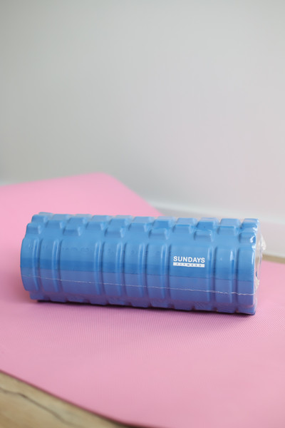 Изображение товара Набор для фитнеса Sundays Fitness Валик IR97435B + Коврик IR97506 (голубой, серый)