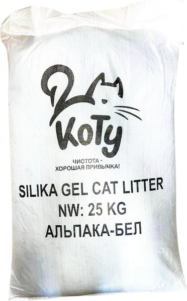 Изображение товара Наполнитель для туалета Коту Силикагелевый (25кг)