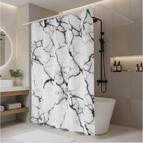 Изображение товара Шторка-занавеска для ванны Saniteco YL230408-C1 / 640800295A