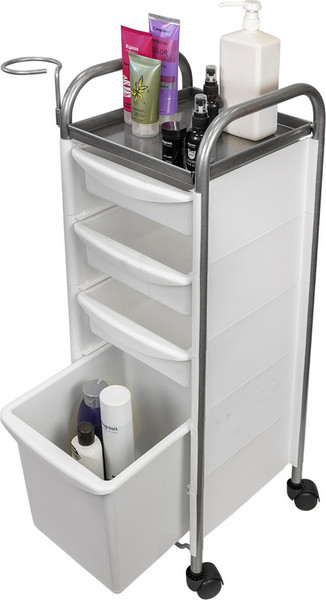 Изображение товара Тележка парикмахерская Элеганс М-02 box (белый)