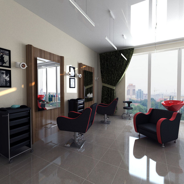 Изображение товара Тележка парикмахерская Элеганс М-03 Next (красный)