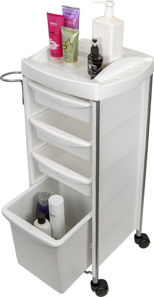 Изображение товара Тележка парикмахерская Элеганс М-03 box (белый)