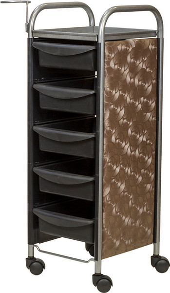 Изображение товара Тележка парикмахерская Элеганс М-02 Декор (черный)