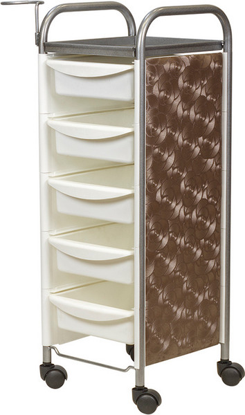 Изображение товара Тележка парикмахерская Элеганс М-02 Декор (белый)