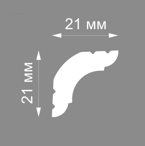 Изображение товара Плинтус потолочный FORMAT 03001Е 21x21