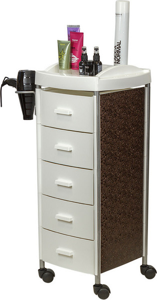 Изображение товара Тележка парикмахерская Элеганс Глорис - 03 Декор (белый)