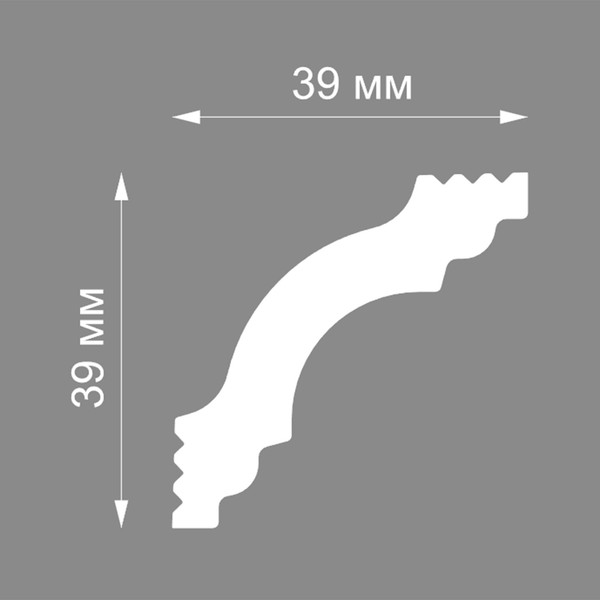 Изображение товара Плинтус потолочный FORMAT 05509Е 39x39