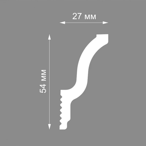 Изображение товара Плинтус потолочный FORMAT 06015Е 30x55