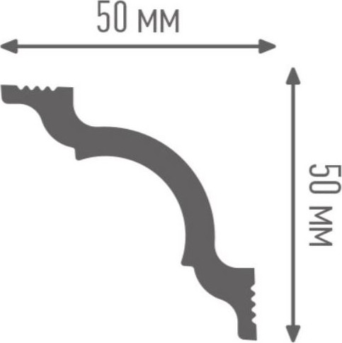 Изображение товара Плинтус потолочный ПЛИНТЭКС I 50/50