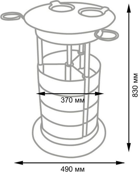 Изображение товара Тележка парикмахерская Элеганс Luisa (12 ящиков)