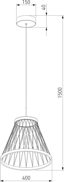 Изображение товара Потолочный светильник Евросвет Cesta 40016/1 LED (коричневый)