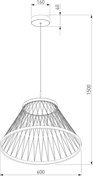 Изображение товара Потолочный светильник Евросвет Cesta 40017/1 LED (коричневый)