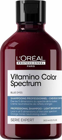 Изображение товара Оттеночный шампунь для волос L'Oreal Professionnel Vitamino Color Spectrum для окрашенных волос (300мл, синий)