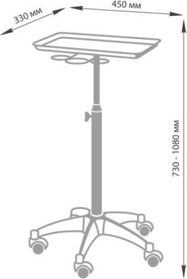 Изображение товара Тележка парикмахерская Элеганс Т-262
