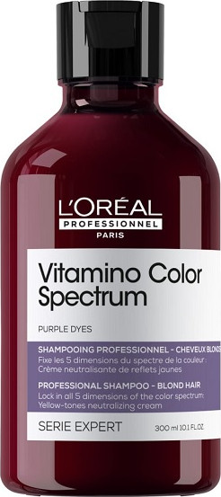 Изображение товара Оттеночный шампунь для волос L'Oreal Professionnel Vitamino Color Spectrum для окрашенных волос (300мл, фиолетовый)