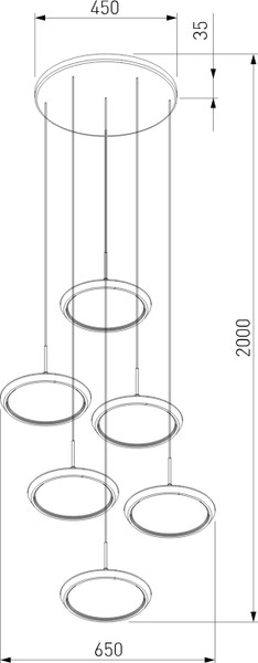 Изображение товара Люстра Евросвет Crespella 90034/6 (золото)