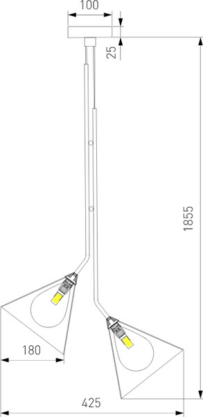 Изображение товара Люстра Евросвет Enigma 70161/3 (черный)