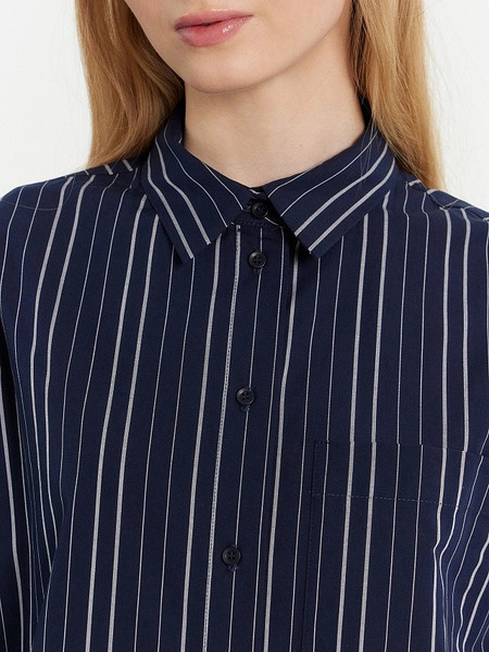 Изображение товара Рубашка Mark Formelle 502985 (р.170-100-106, белая полоска на море)