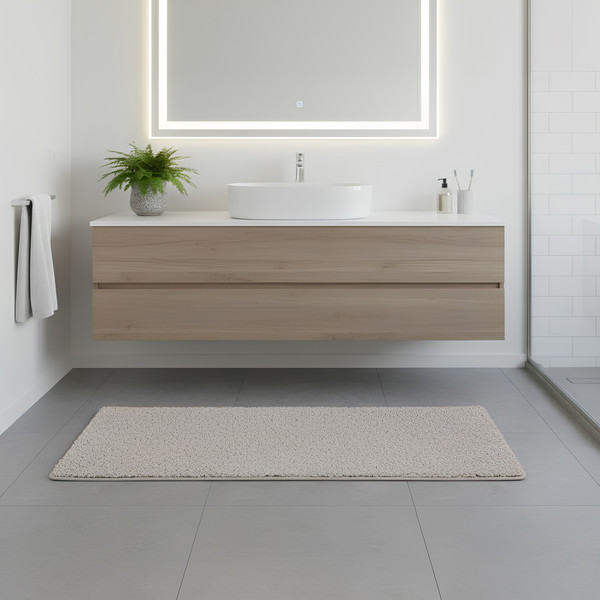 Изображение товара Коврик для ванной Saniteco Mellow 6499001948A (40x120, серый)