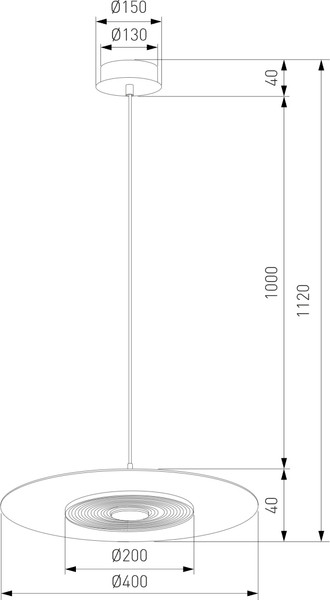 Изображение товара Потолочный светильник Евросвет Kontur 40030/1 LED (черный)