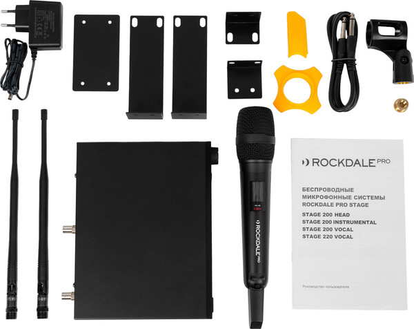 Изображение товара Радиосистема микрофонная Rockdale Pro Stage 200 BK Vocal