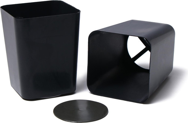 Изображение товара Набор горшков для рассады GREENGO 44x18см (10шт, черный)