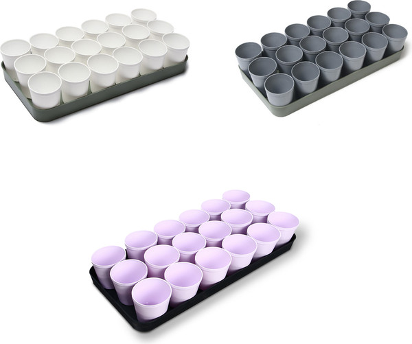 Изображение товара Набор горшков для рассады GREENGO 40x20см (18шт, микс)