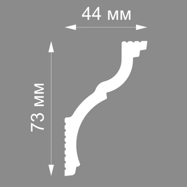 Изображение товара Плинтус потолочный FORMAT 08520Е 44x73