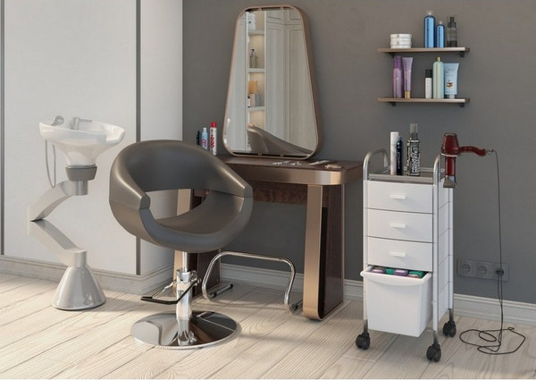 Изображение товара Тележка парикмахерская Элеганс Глорис - 02 box (белый)