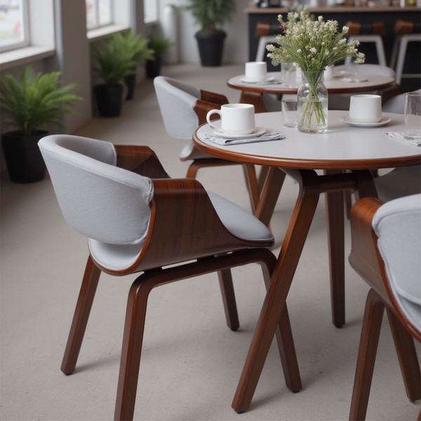 Изображение товара Стул AksHome Dandee (светло-серый/орех)