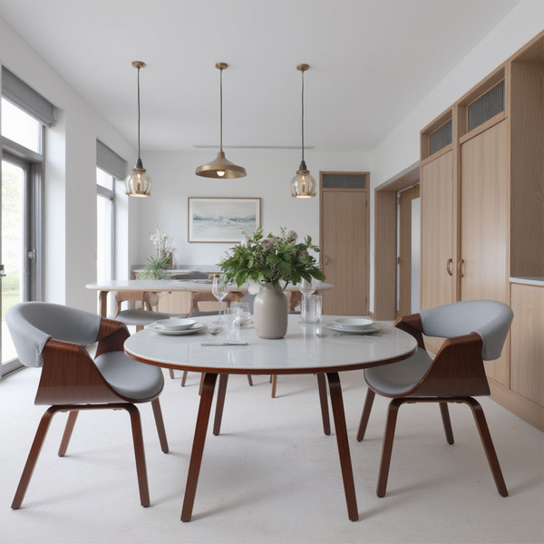 Изображение товара Стул AksHome Dandee (светло-серый/орех)