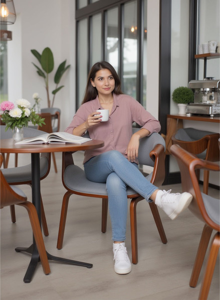 Изображение товара Стул AksHome Dandee (светло-серый/орех)