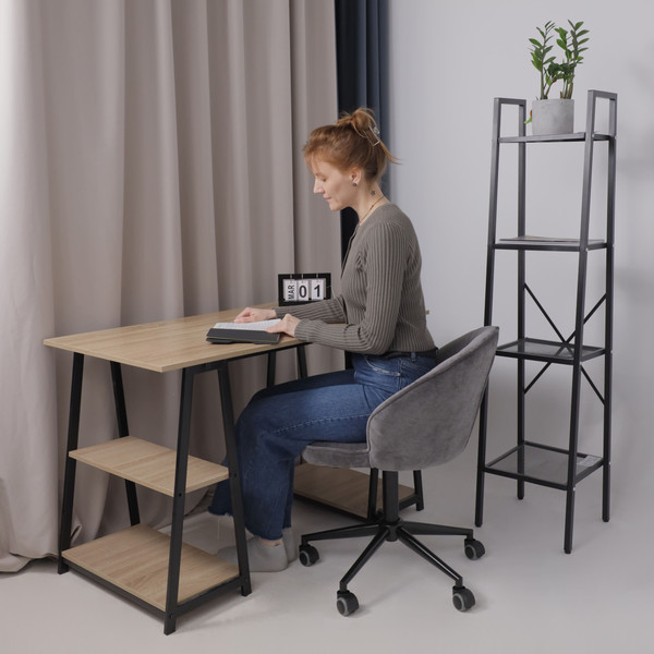 Изображение товара Кресло офисное AksHome Foxy (темно-серый шенилл Ote Canna 456/черный)