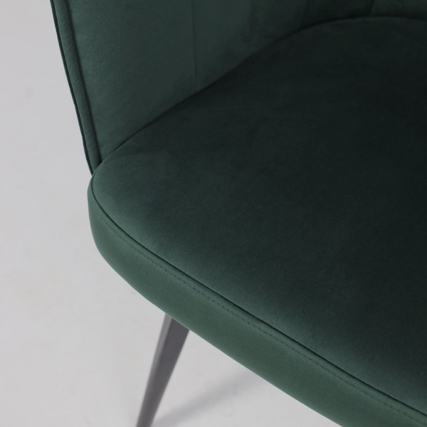 Изображение товара Кресло мягкое AksHome Melon поворотное (темно-зеленый велюр/черный)