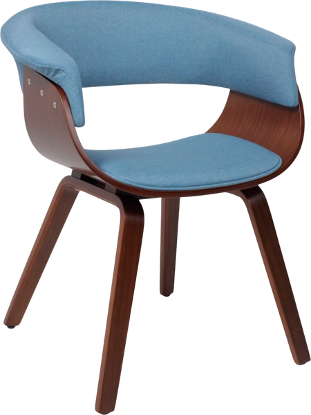 Изображение товара Стул AksHome Mody (ткань, небесный XC188-26/орех)