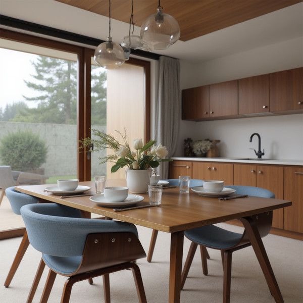 Изображение товара Стул AksHome Mody (ткань, небесный XC188-26/орех)