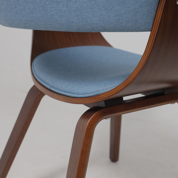 Изображение товара Стул AksHome Mody (ткань, небесный XC188-26/орех)